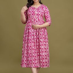 Mialo fashion Women Abstract Printed Fit & Flare Dress-image-89