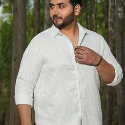 Instafab Plus Men Comfort Opaque Casual Shirt-image-83