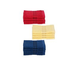 kopa BIANCA Set Of 12 Multicoloured Solid 380 GSM Pure Combed Cotton Terry Face Towels image 3