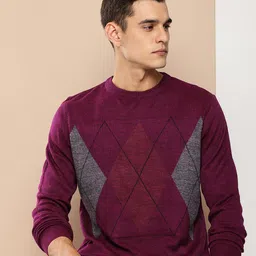 INVICTUS Geometric Self Designed Pure Acrylic Pullover-image-6