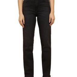 Wrangler Black Straight Fit High Rise Jeans-picture-33