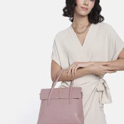 Baggit Solid PU Structured Handheld Bag image 3