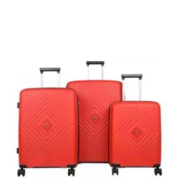 VIP Quad Red Striped Trolley Bag Pack of 3 - 53cms,63cms & 73cms-2