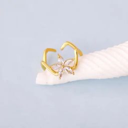 GIVA 92.5 Sterling Silver Lily Ring for Women-image-38