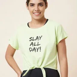 Globus Lime Green Cotton Graphic Print T-Shirt-picture-19