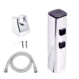 D&B BATHWARE ABS Chrome Finish Health Faucet with 1 m Hose and Holder, DB-TLTHF6655-48