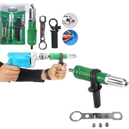 Malfah Enterprises Hanbon Electric Riveter Connector 170 mm Heavy Duty Squeeze Rivet Gun, 66401-12