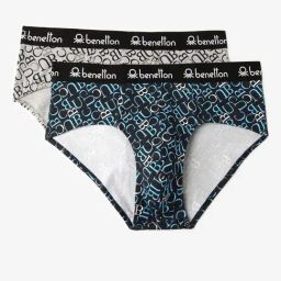 United Colors of Benetton Multi Regular Fit Printed Briefs - Pack of 2-image-42