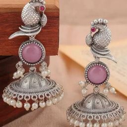 Brado Jewellery Contemporary Jhumkas Earrings-image-9