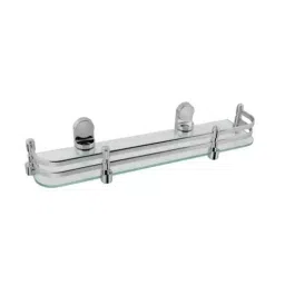 Somany Straight Glass Shelf Signature Collection Dhaara Series Wall Mount Chrome Finish Metal Body, 272130120021-image-79