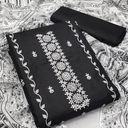 Aika Embroidered Pure Cotton Unstitched Dress Material-image-34
