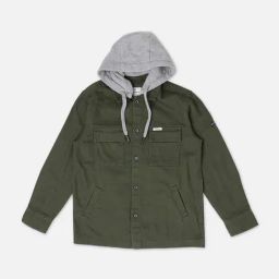 Pepe Jeans Kids Olive Solid Shirt-image-84