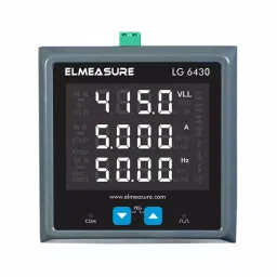Elmeasure 3 Row Multifunctional Meter with Accuracy Class 1 and RS485 Communication Port, LG6430P10000-35