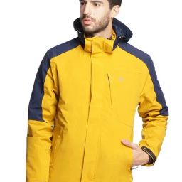Wildcraft Mustard Regular Fit Quilted Reversible Jacket-picture-3