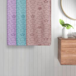 Myntra Elegant Homes Blue & Purple 3 Printed Cotton 350 GSM Bath Towel-image-91