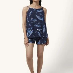 Dreamz by Pantaloons Navy Floral Print Top Shorts Set-image-71