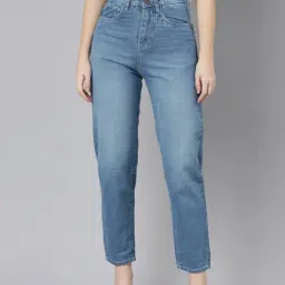 ZHEIA Blue Cotton Relaxed Fit Jeans-picture-48