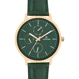 L LOGUES Men Brass Dial & Leather Straps Analogue Watch G 1967 WL-10-image-80