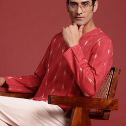 Anouk Ikat Design Straight Kurta-58