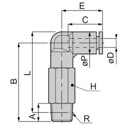 PISCO Long Elbow Standard Type Φ16 mm, PLL16-04-C (Bag of 10 Pcs)-image-39