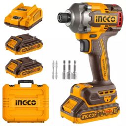 Ingco Cordless Impact Driver 6.35 mm Hex Shank and 285 Nm Maximum Torque, CIRLI2028-9