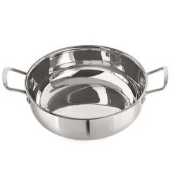 Nirlon Silver Stainless Steel 26 cm Induction Sandwich Bottom Kadhai (4.1 L)-picture-19
