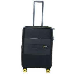 National Geographic Cavern Black Textured Hard Medium Trolley Bag - 26 Cms-image-38