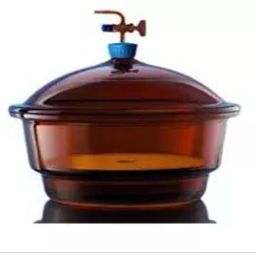 Rasayan 250mm Desiccators with Plate Amber Color Borosilicate Glass Plain 15304-14