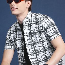 Mast & Harbour Men Slim Fit Printed Casual Shirt-image-19