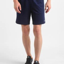 Reebok Navy Cotton Regular Fit Sports Shorts-image-10