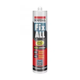 Soudal 290 ml White Fix All High Tack Bonding and Construction Adhesive, 524 (Pack of 24 Pcs)-image-7