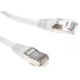 RS PRO Ethernet Cable Cat5e Male RJ45 to Male RJ45 F/UTP White PVC Sheath 2 m, 7388467-25