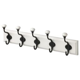 ikea landkrabba Rack with 5 hooks, white, 50 cm-picture-47