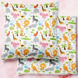 ArtzFolio Multicoloured Set of 2 Square Cushion Covers image 1