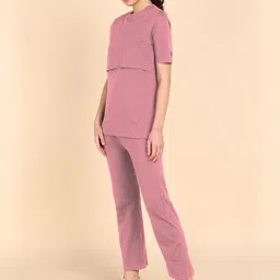 House Of Zelena Round Neck Short Sleeve Top With Trousers Co-Ords-picture-39