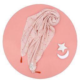 Mi Arcus Harmony 2 Layer Muslin Nursing Scarf - Peach-image-43