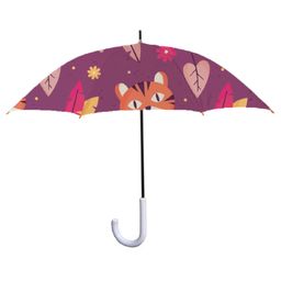 Right Gifting Kids Umbrella Cat Print - Purple-picture-19