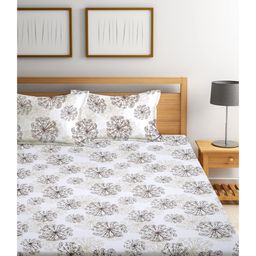 Ambra Linens 144TC Premium Bed Sheet Set, Bed Sheet Double Bed, 100% Cotton, Soft & Smooth Flat Sheets, Bed Sheet for All-Season Use-10
