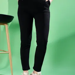 Fashion2wear Women Original Slim Fit High-Rise Easy Wash Chinos Trousers-image-78