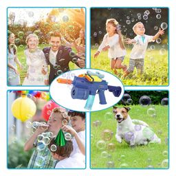Sanjary 3 in 1 Gun Bullet with Bubble Maker 8 Foam Darts M416 Bubble Machine Gun Toy for Kids (Color & Design May Vary) image 5
