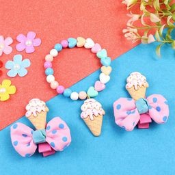 Asthetika Kids Girls Set of 2 Beaded Hair Accessory Set-10