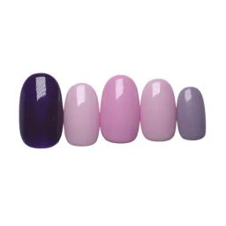 SOEZI Shades Of Purple Reusable Press On Nails - Application Kit-16