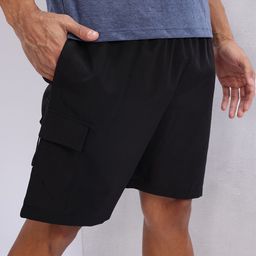 HRX by Hrithik Roshan Men Brand Logo Printed Detail Mid-Rise Lifestyle Cargo-Style Shorts-image-40