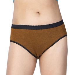 CHIC Women Pack Of 3 Striped Pure Cotton Low-Rise Anti Microbial Hipster Briefs-image-50