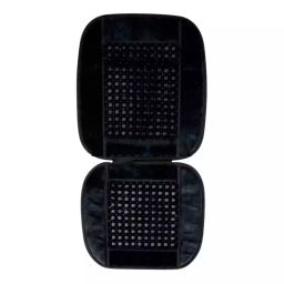 Auto Pearl Polyester, Cotton Vehicle Seating Pad For Datsun Go+ Black-19