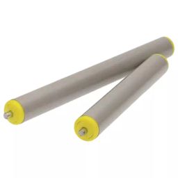 Interroll PVC Round Conveyor Roller Spring Loaded 50mm Dia. x 700mm L Stainless Steel 10mm Spindle 730mm Overall, 11EMSAAKAC - 700-image-88