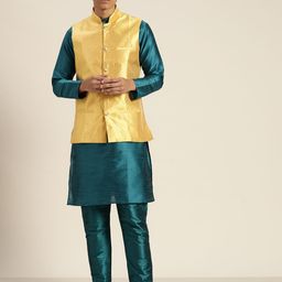 SOJANYA Regular Kurta With Churidar & With Nehru Jacket-26