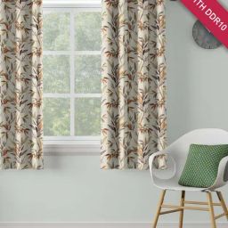 DDECOR Live Beautiful Yellow Polyester 5 ft Window Curtain-picture-28