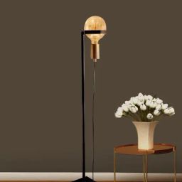Kapoor Lamp Shades Black & Matt Gold Metal Ottelien Matte Floor Lamp-21