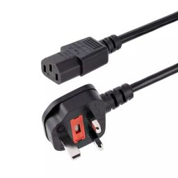 StarTech.com Right Angle Type G UK Plug to Straight IEC C13 Socket Power Cable 1 m, BS13U-1M-POWER-LEAD-image-86